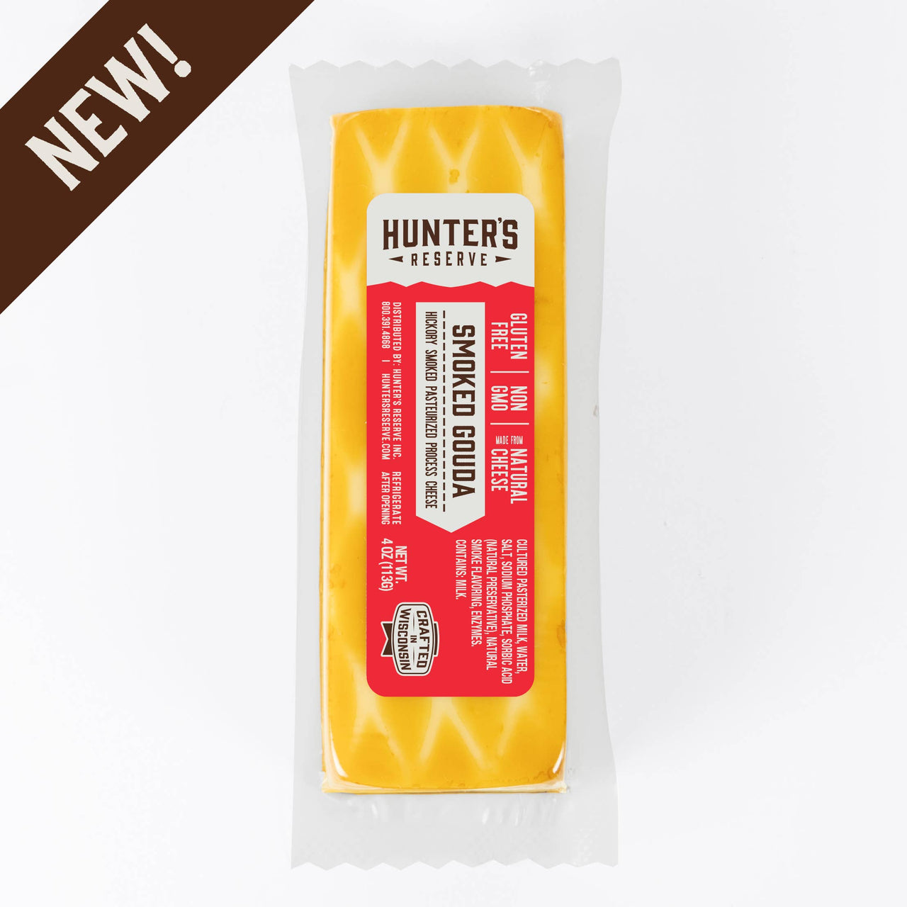 Smoked Gouda 4oz Cheese Bar - Hunter's Reserve