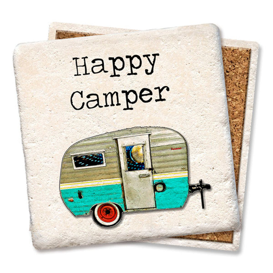 Drink Coaster - Happy Camper