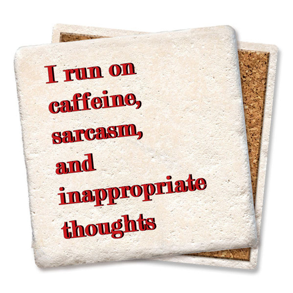 I Run On Caffeine Coaster