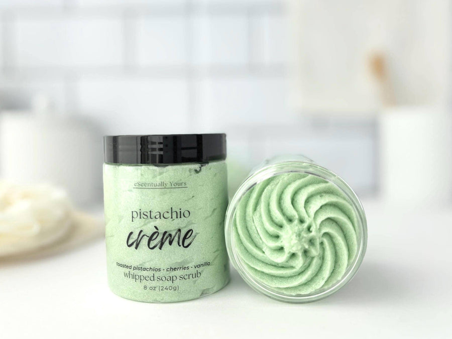 Baddie - Pistachio Crème Whipped Soap & Foaming Sugar Scrub - eScentually Yours