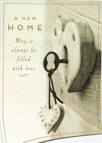 Greeting Card - Photo of key in heart shaped lock