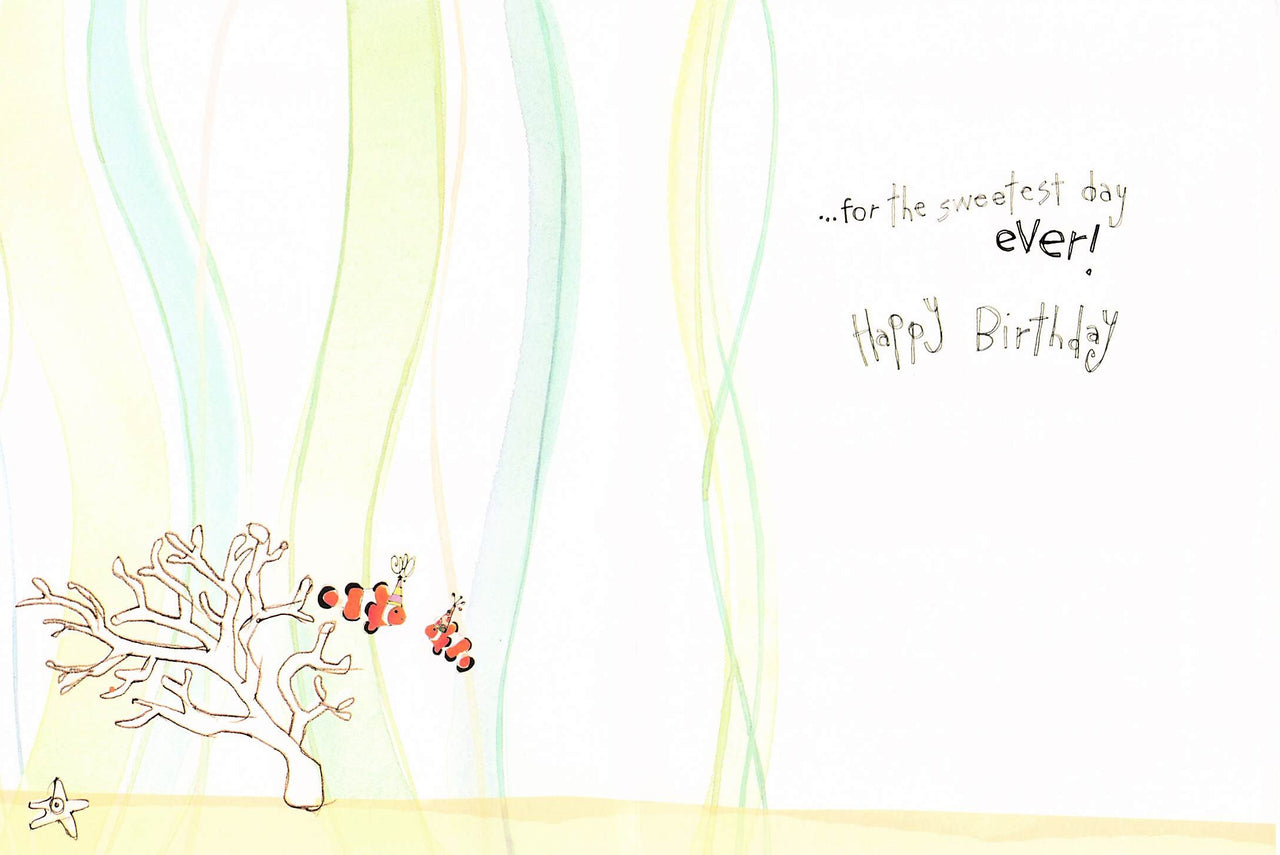 Greeting Card - Manatee and cupcake