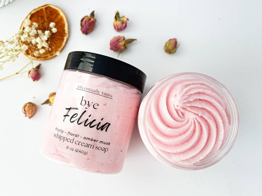 "Bye Felicia" - Bergamot & Rosebud Foaming Sugar Scrub- eScentually Yours