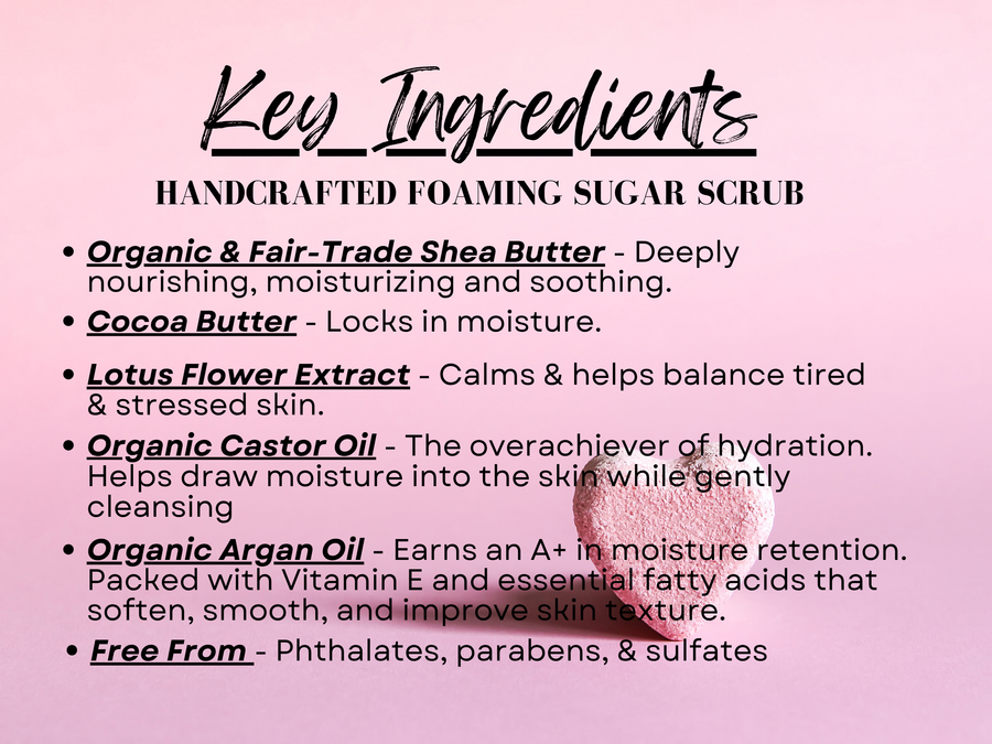 "Bye Felicia" - Bergamot & Rosebud Foaming Sugar Scrub- eScentually Yours