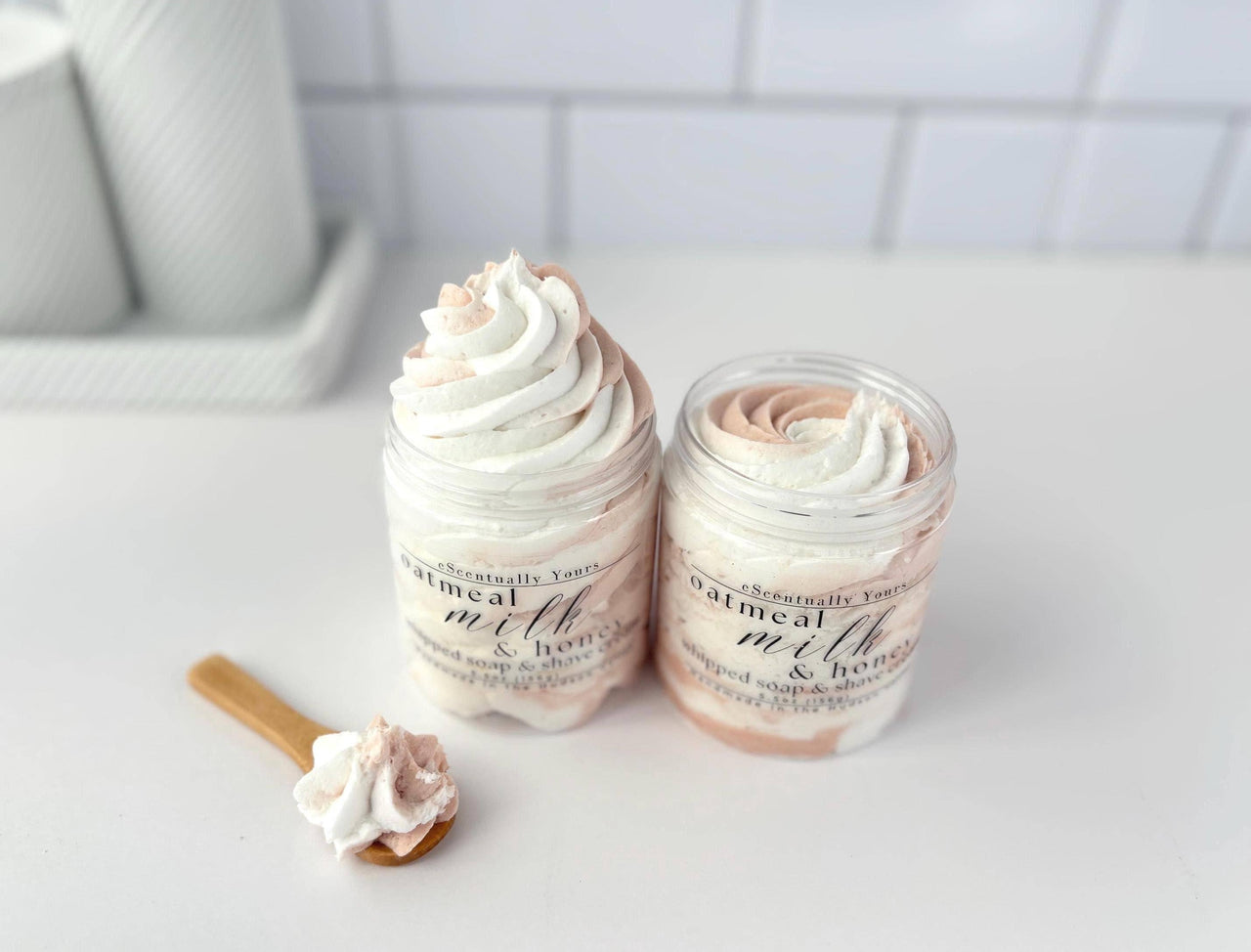 eScentually Yours - Oatmeal Milk & Honey Whipped Soap & Foaming Sugar Scrub: Foaming Body Scrub / 2