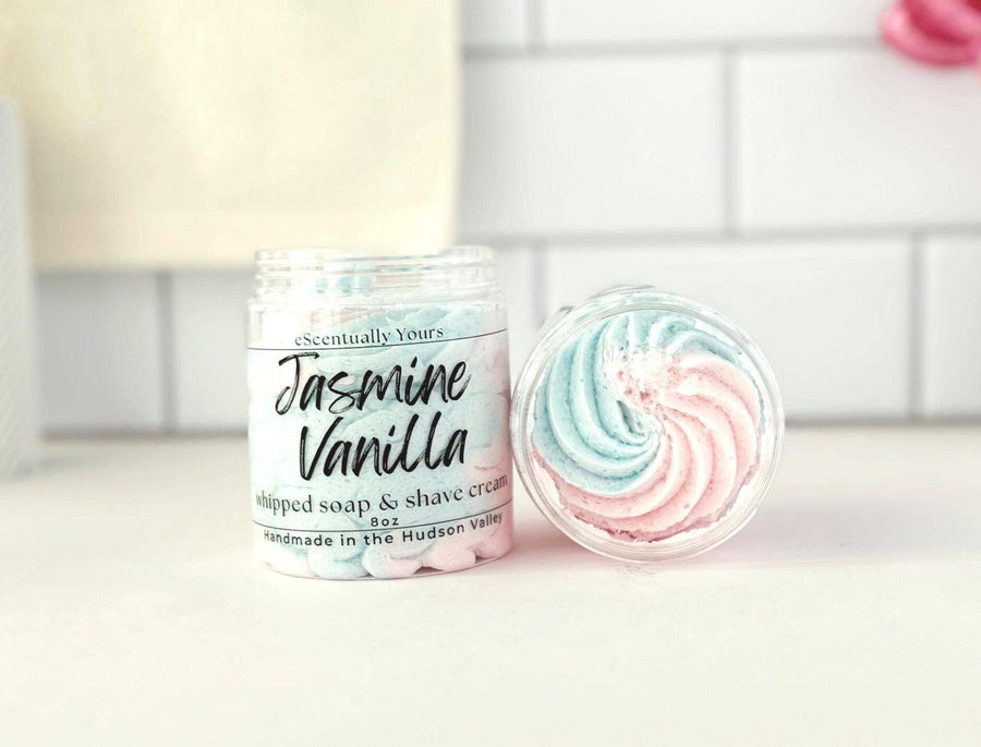 Jasmine Vanilla Whipped Soap & Shave Cream - eScentually Yours