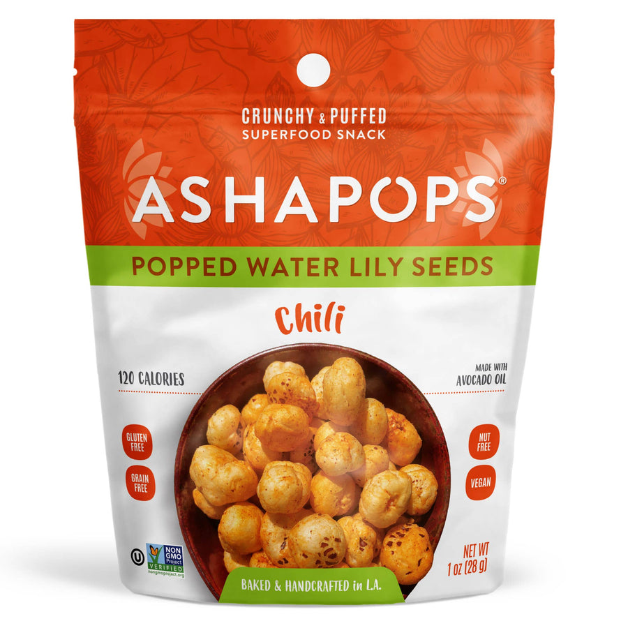 AshaPops - 1oz Chili Lime - AshaPops Popped Water Lily Seeds
