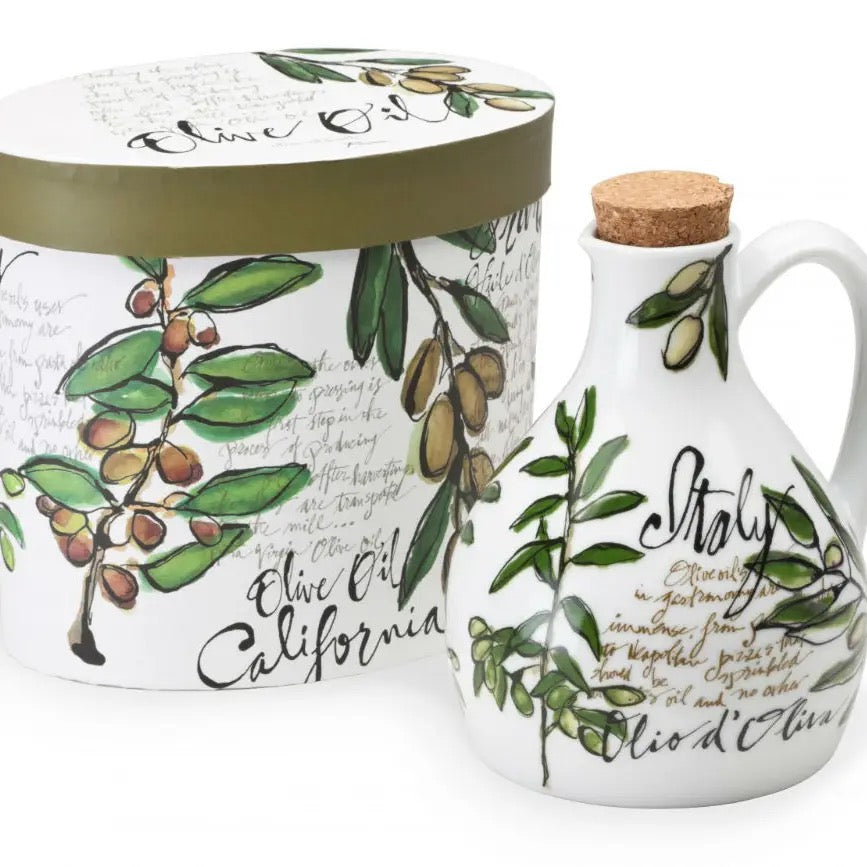 Italian Porcelin Olive Oil Cruet - Rosanna Cruet