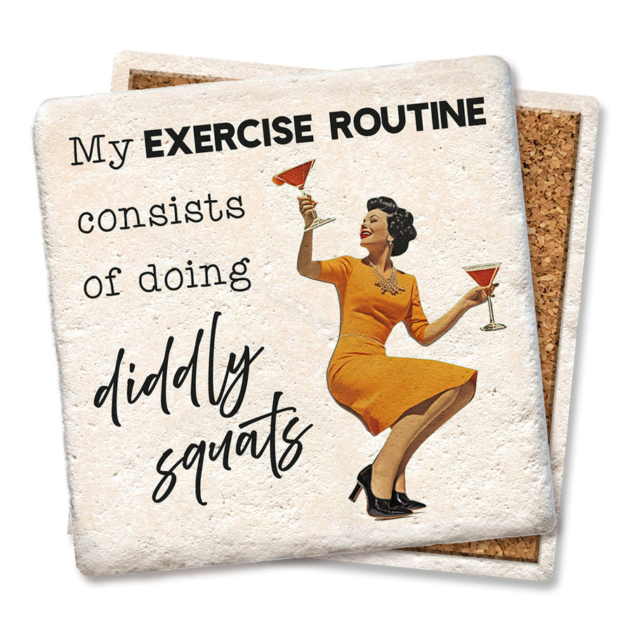 Drink Coaster - My exercise routine