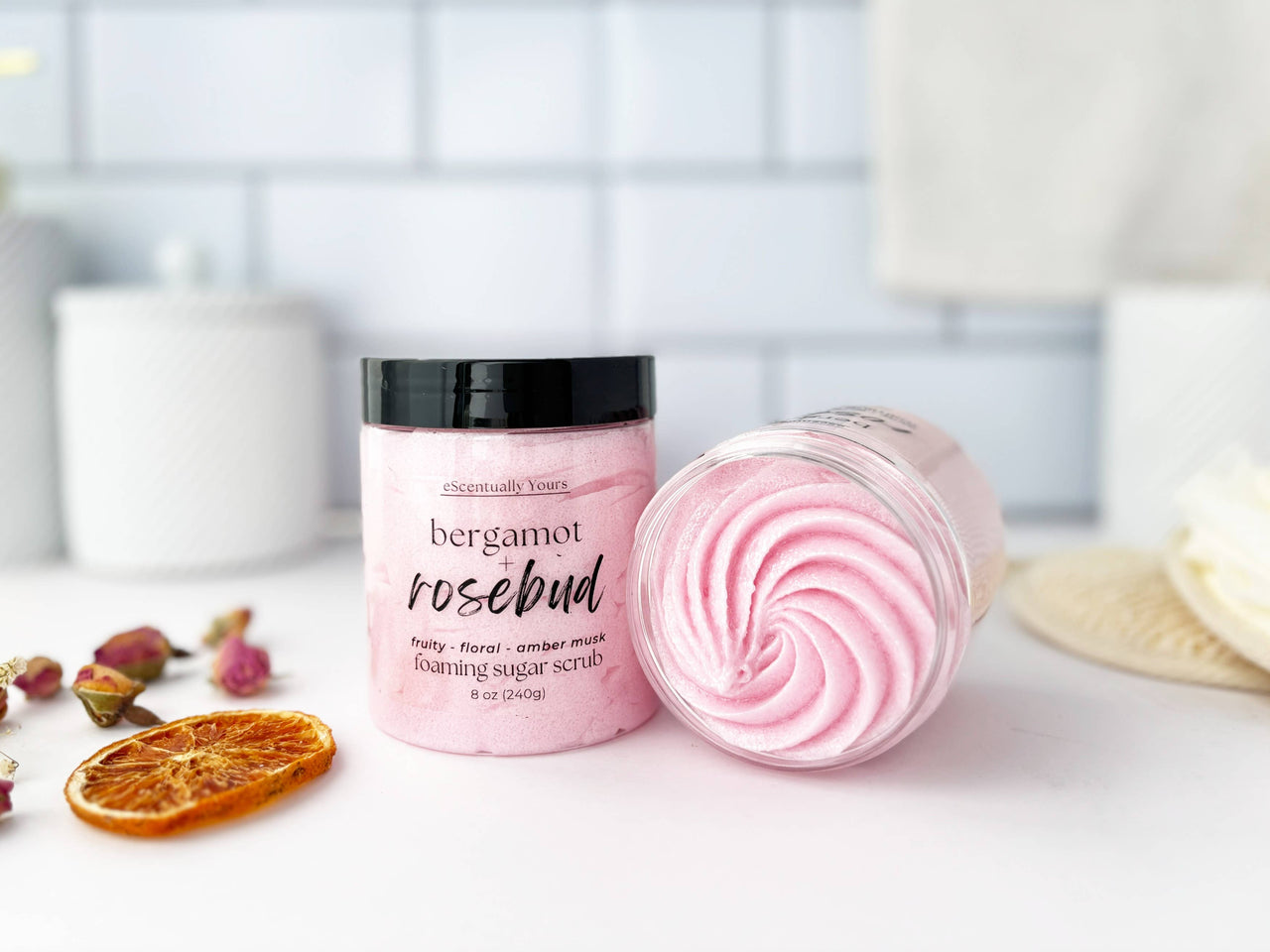"Bye Felicia" - Bergamot & Rosebud Foaming Sugar Scrub- eScentually Yours