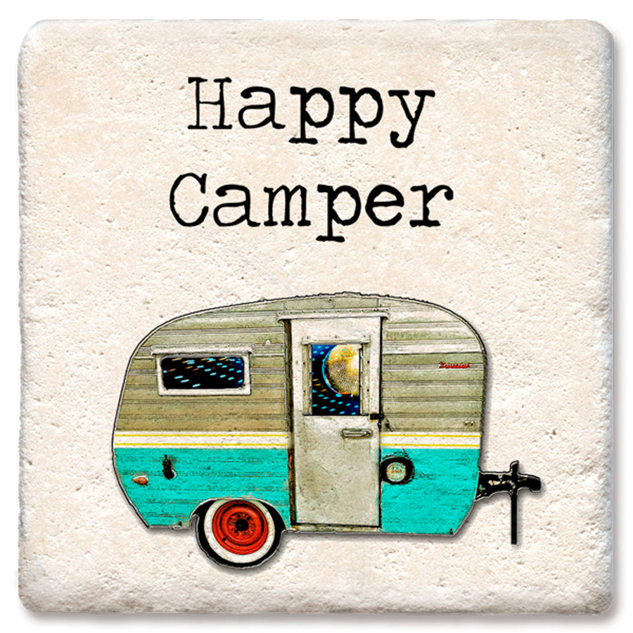 Drink Coaster - Happy Camper