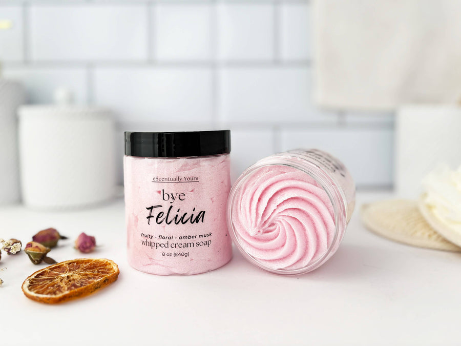 "Bye Felicia" - Bergamot & Rosebud Foaming Sugar Scrub- eScentually Yours