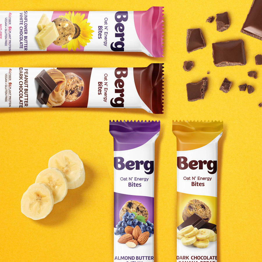Berg Bites - 1.5oz Dark Chocolate Banana Bread Energy Bites