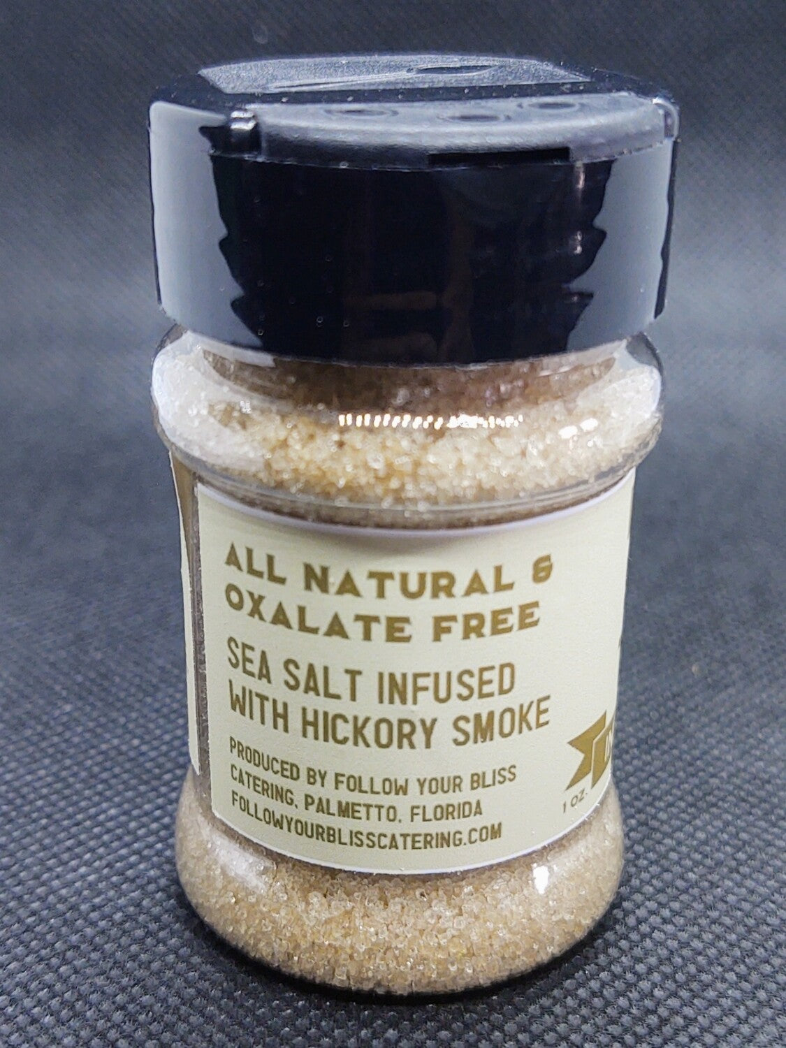 Sel de mer infusé de fumée sur l'eau 1 oz