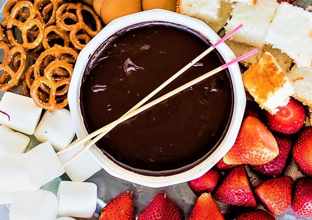 BLOOD ORANGE DARK CHOCOLATE FONDUE