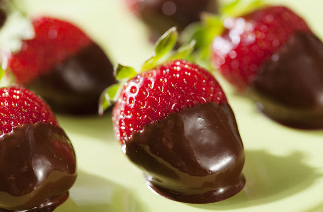 Dark Chocolate Fondue with Blood Orange Agrumato & Aged Balsamic