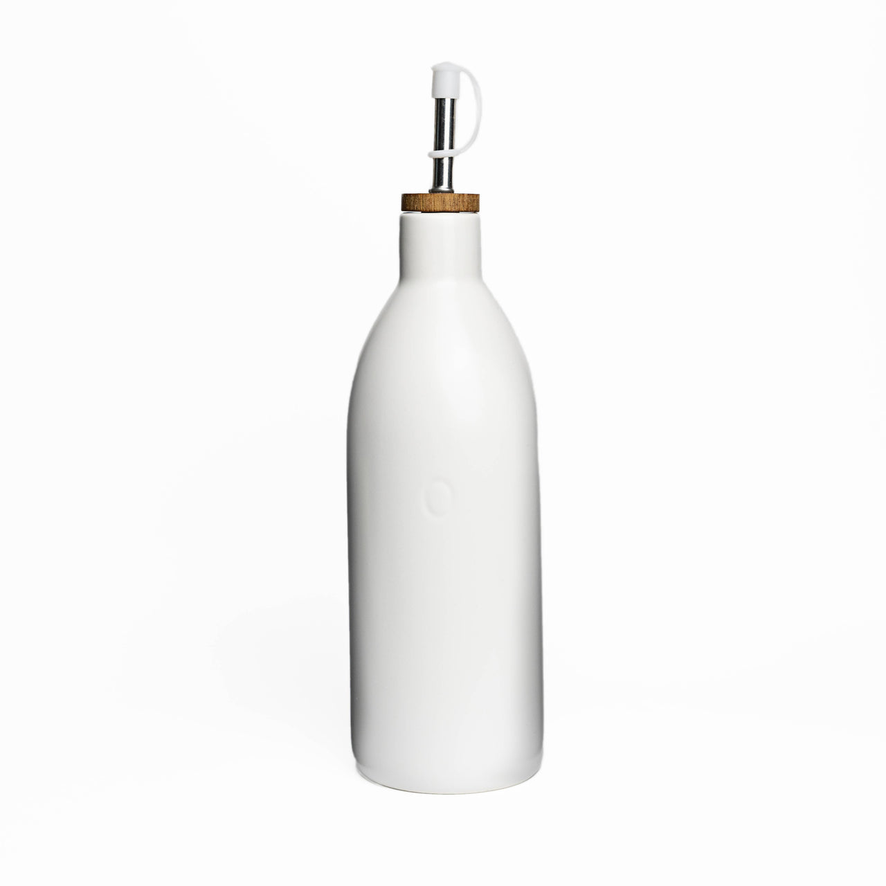Fox Run Brands - Fox Run White Ceramic Oil Bottle,17 oz Olive Oil Dispenser