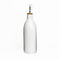 Fox Run Brands - Fox Run White Ceramic Oil Bottle,17 oz Olive Oil Dispenser