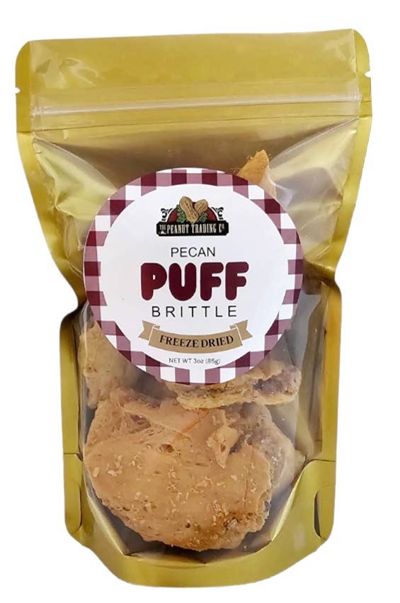 Oak Alley Farms - Peanut Trading Company - Freeze Dried Puff Brittle Pecan