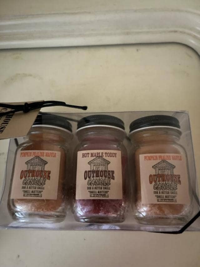 Fairhope Favorites, Inc. - 3 Mini Outhouse Candles Gift Pack