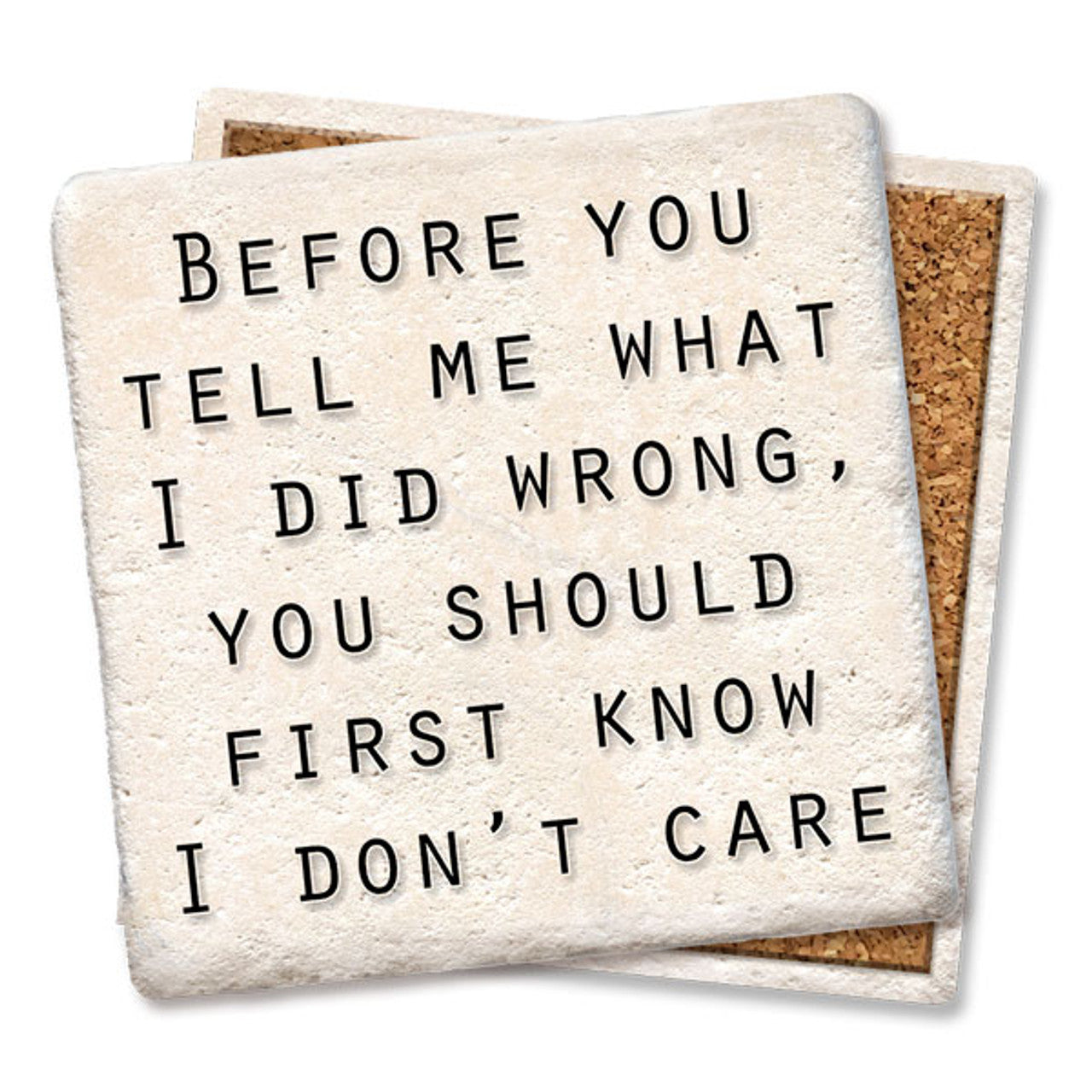Drink Coaster - Before you tell what I did wrong