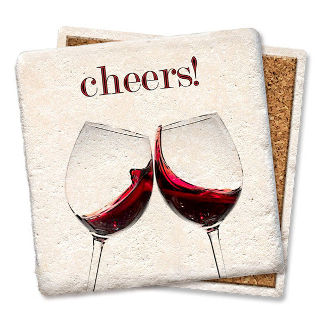 Drink Coaster - Cheers! red wine