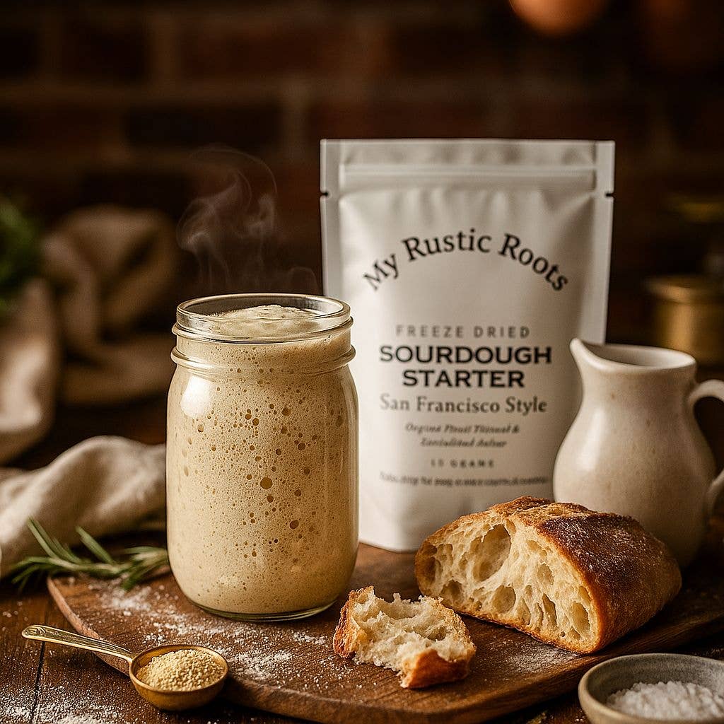 My Rustic Roots - Organic, Non-GMO Sourdough Starter | Freeze Dried |  12gm