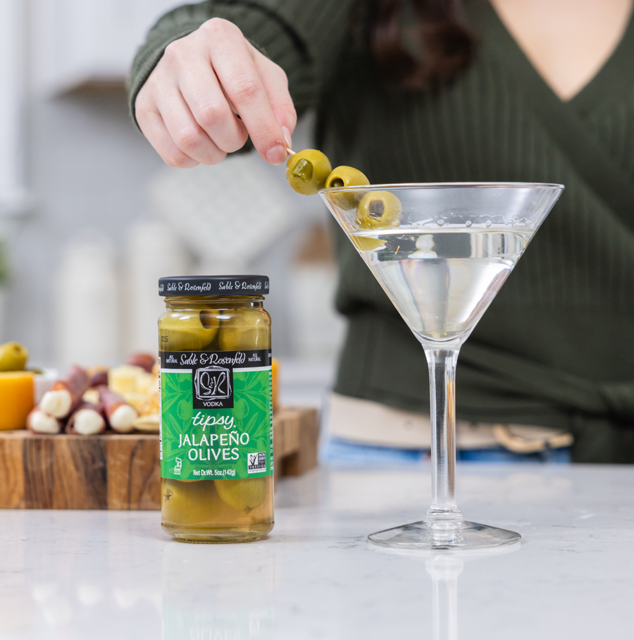 Sable and Rosenfeld est.1970 - Sable & Rosenfeld All Natural Tipsy Vodka Jalapeno Olives 5o