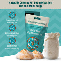 My Rustic Roots - Organic, Non GMO GLUTEN FREE Sourdough Starter 12 gram.