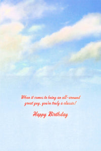 Greeting Card - Route 66 diner with hot rods