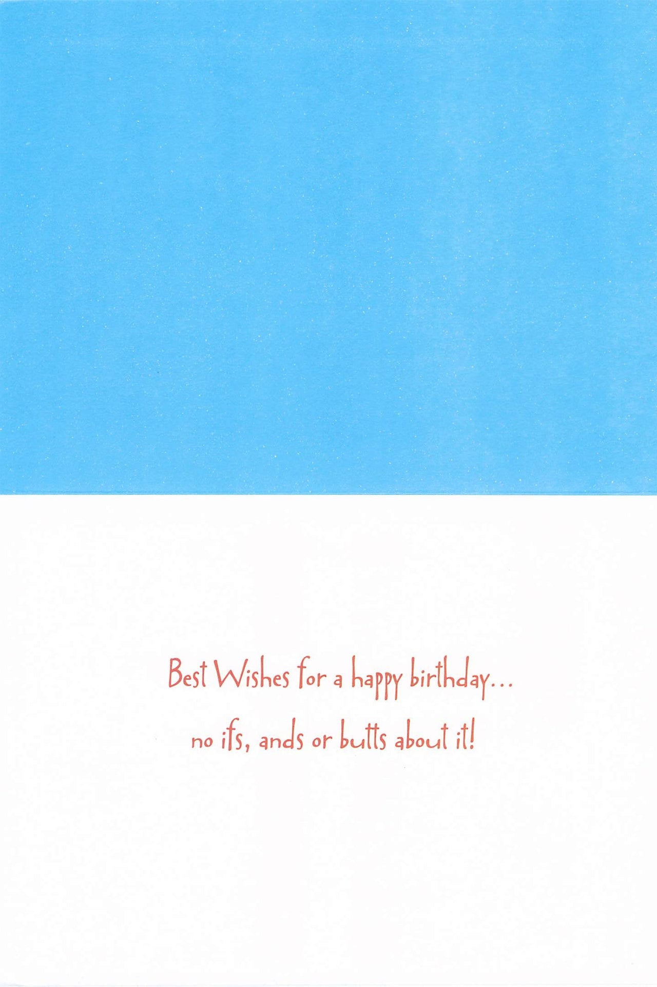 Greeting Card - Rearview of nekked cowboy on horse