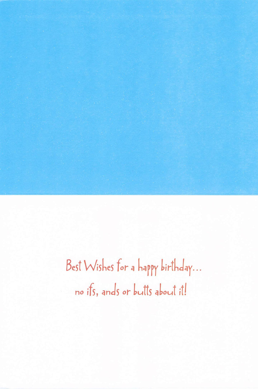 Greeting Card - Rearview of nekked cowboy on horse