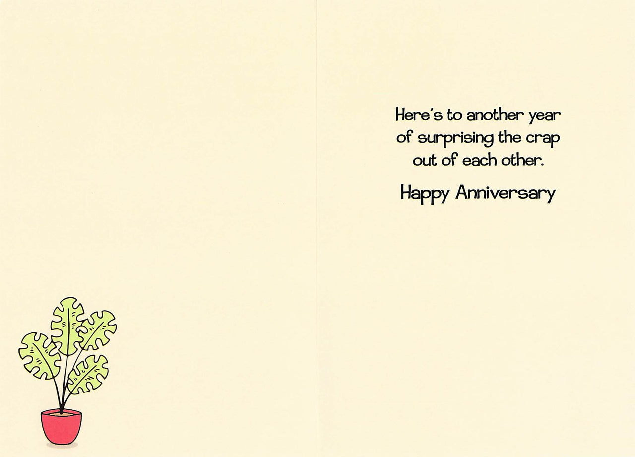 Greeting Card - Aunty Acid lying on the floor