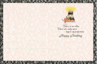 Greeting Card - Frou frou girl carrying cake