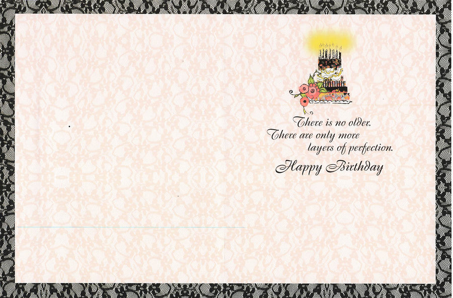 Greeting Card - Frou frou girl carrying cake