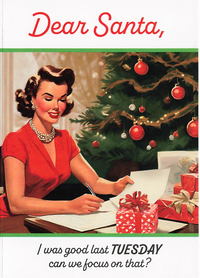 Greeting Card - Retro photo with 