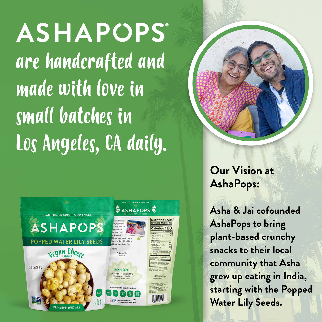 AshaPops - 1oz Vegan Cheese - AshaPops Popped Water Lily Seeds