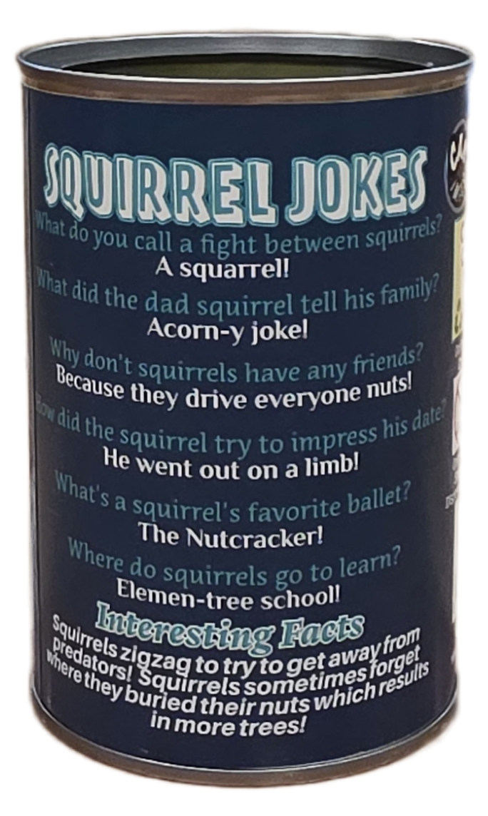 Canned Gifts - Canned Squirrel | Stuffed Animal Plush | Funny Jokes: Regular Lid