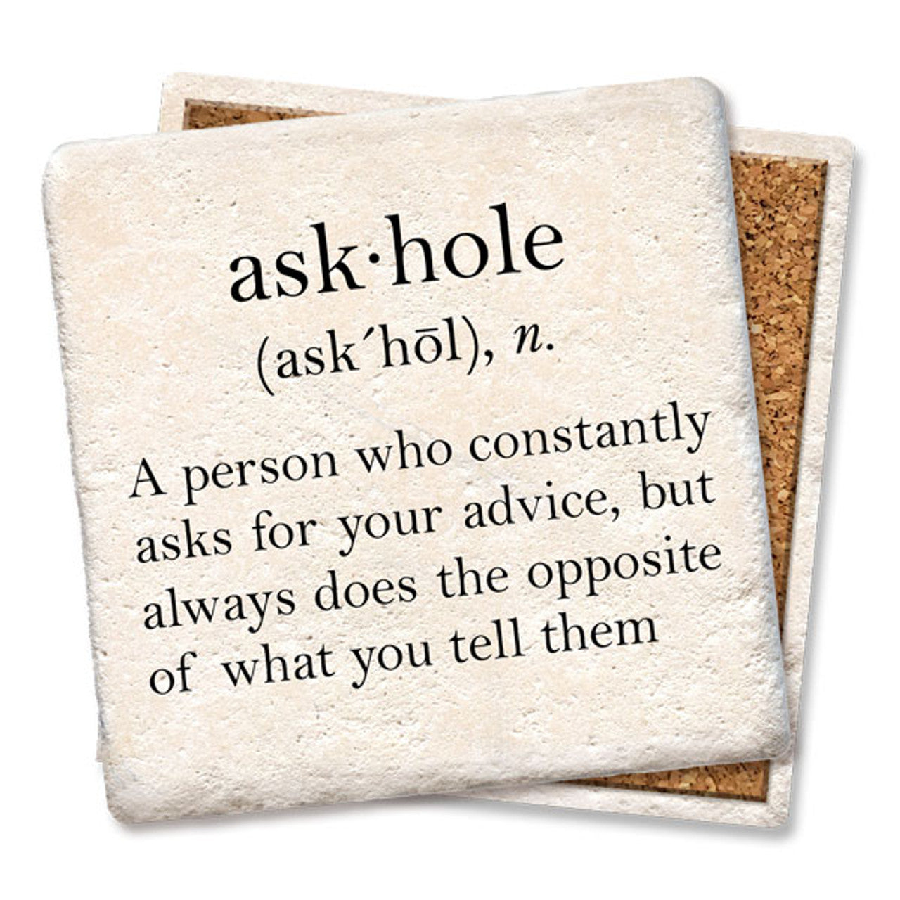 Drink Coaster - Askhole Definition