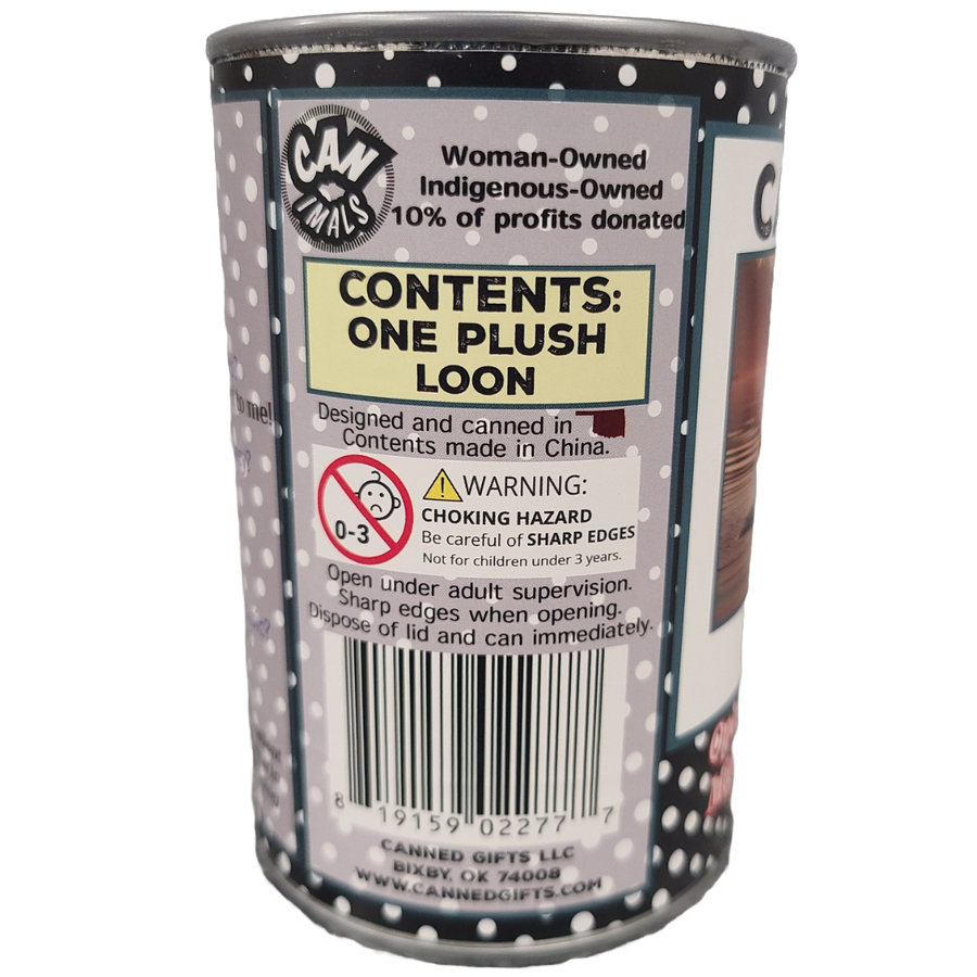 Canned Gifts - Canned Loon with Yodeling Sound - Bird Plush Animal w/Jokes: Regular Lid