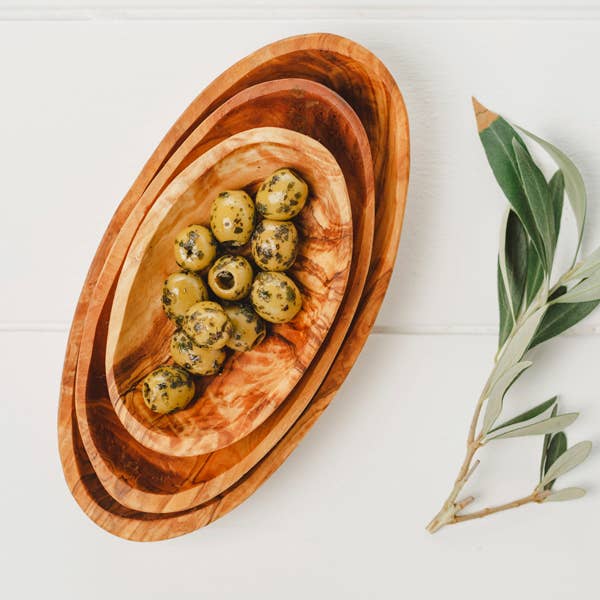 Naturally Med Inc. - Stack of 3 Oval Dishes - 5”, 6.5”, 8”