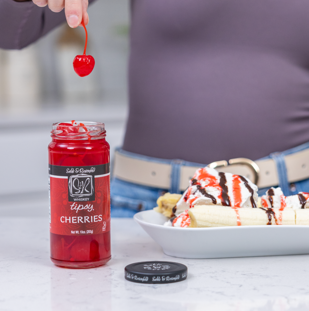 Sable and Rosenfeld est.1970 - Sable & Rosenfeld Whiskey Tipsy Cherries 10oz / 6