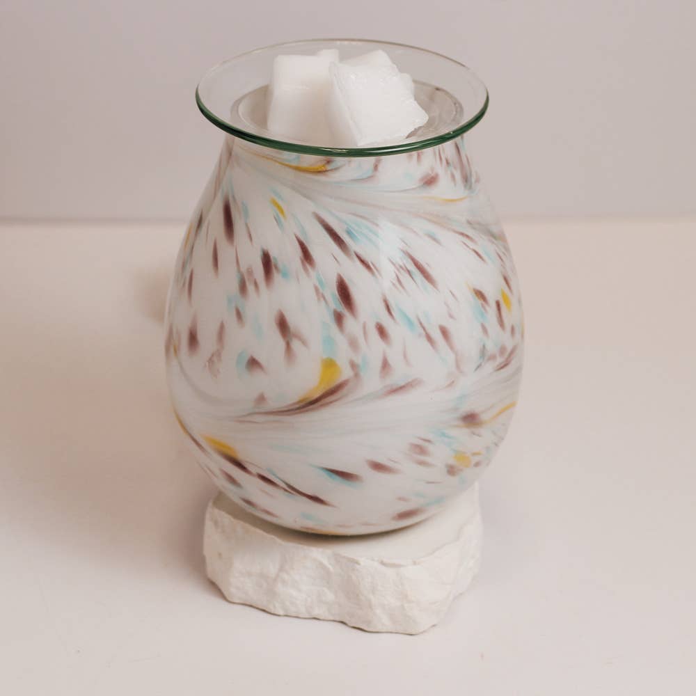 River Glass Wax Melter - Multicolored