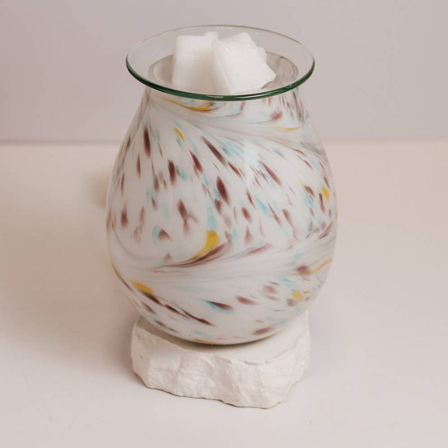 River Glass Wax Melter - Multicolored