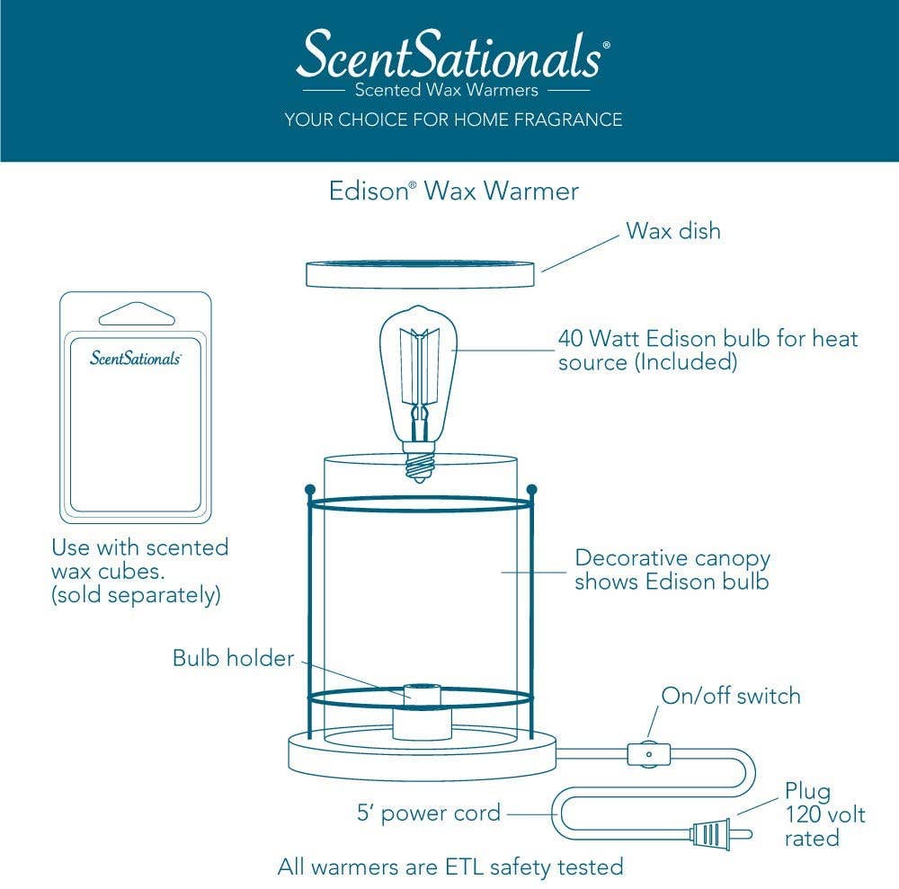 Wax Warmer - Marcone Edison Fragrance and Wax Warmer
