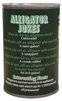 Canned Gifts - Rex the Canned Alligator | Stuffed Animal Plush w/Jokes: Pop Top Lid