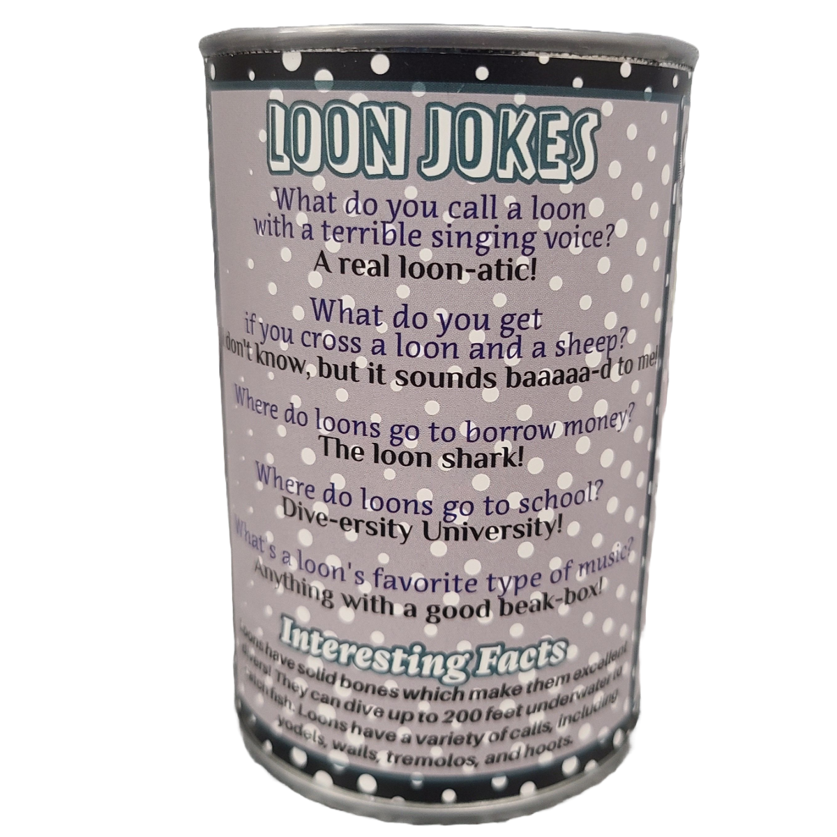 Canned Gifts - Canned Loon with Yodeling Sound - Bird Plush Animal w/Jokes: Regular Lid