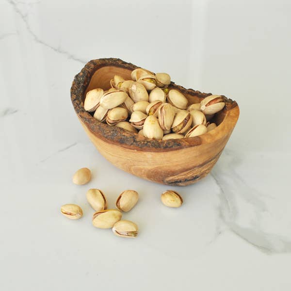 Naturally Med Inc. - Olive Wood Dipping Bowl - Rustic - 4.5” x 2.5”