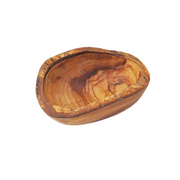 Naturally Med Inc. - Olive Wood Dipping Bowl - Rustic - 4.5” x 2.5”