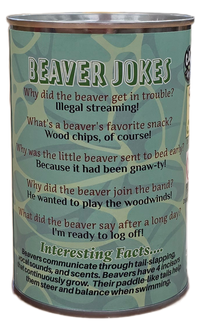 Canned Gifts - Chipper the Canned Beaver | Stuffed Animal Plush w/Jokes: Regular Lid